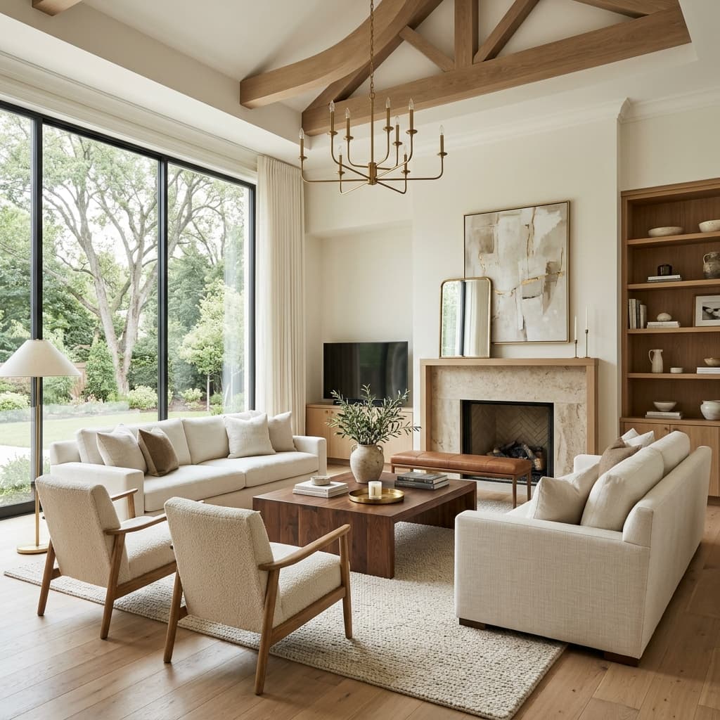 Luxury staged living room by Bespoke Staging NI